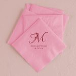 Personalized Wedding Napkins with Text,Custom Wedding Cocktail Napkins for Engagement, Bridal Shower,Wedding Decor - 图片 3
