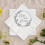 Personalized Wedding Napkins, Custom Wedding Napkins, Personalized Paper Napkins, Customized Paper Napkin Favors, Custom Wedding Favor